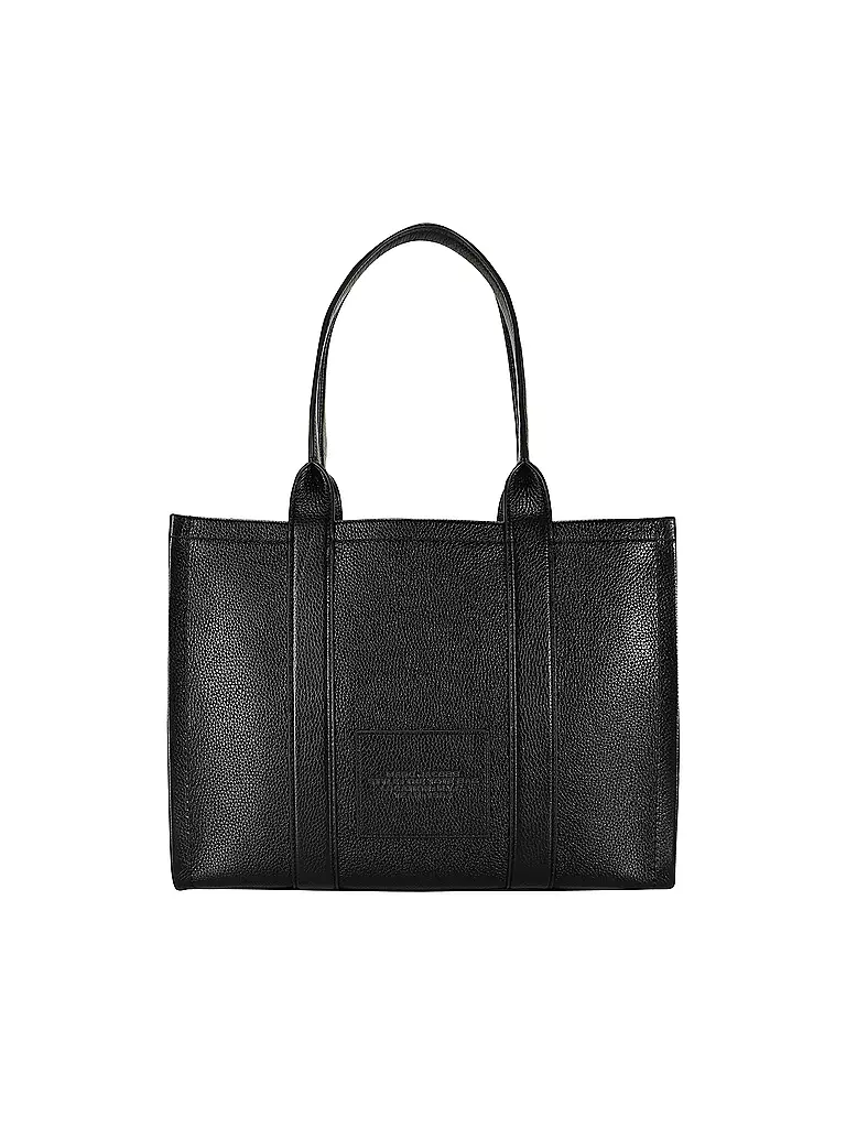 Black leather work tote outlet